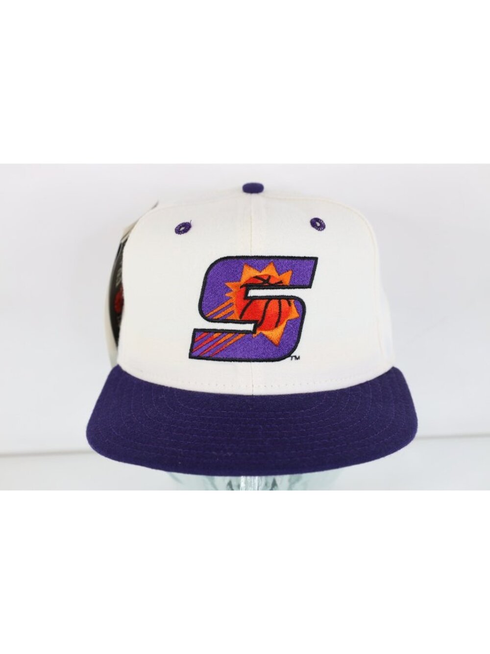 Deadstock Vtg 90s New Era Pro Model Phoenix Suns Fitted Hat 7 3/8 Wool USA Made